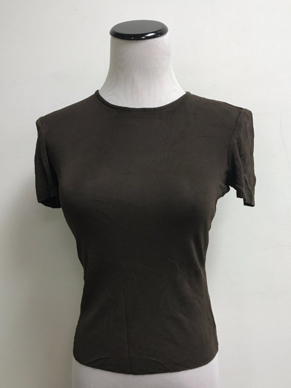 Giorgio Armani black label Vintage brown short sleeve t shirt top 38 xs s